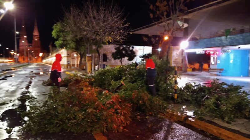 El Municipio realiza trabajos para atender los daños causados por el temporal