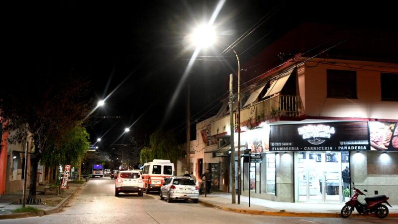 Otros cinco barrios de Luján ya cuentan con nueva iluminación LED
