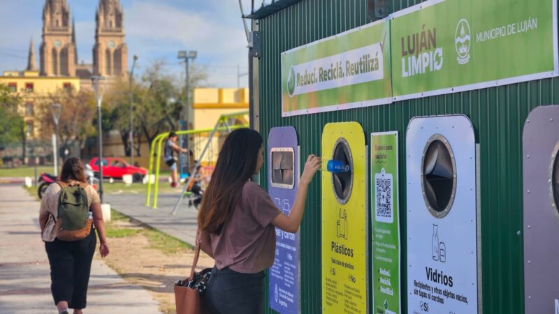 Luján Limpio: los Ecopuntos registraron más de 2 toneladas de residuos reciclables por mes